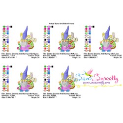 Easter Gnome And Bunny-2 Embroidery Design Pattern-2