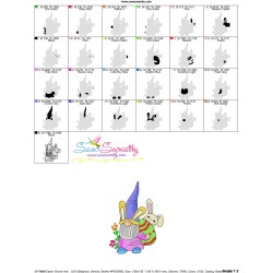 Easter Gnome And Bunny-2 Embroidery Design Pattern-3