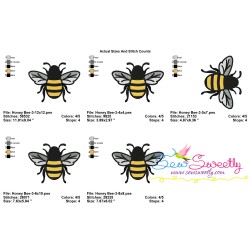 Honey Bee-3 Embroidery Design Pattern-2