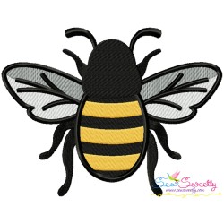 Honey Bee-3 Embroidery Design Pattern-1