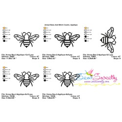 Honey Bee-2 Applique Design Pattern-2