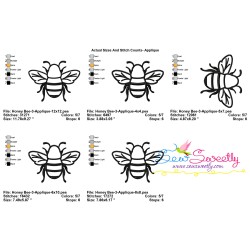 Honey Bee-3 Applique Design Pattern-2