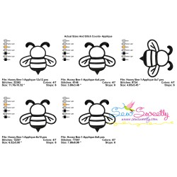 Honey Bee-1 Applique Design Pattern-2