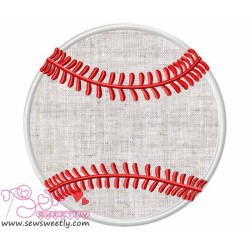 Baseball Applique Design Pattern-2