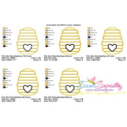 Bee Hive Applique Design Pattern-2