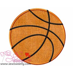 Basketball Applique Design Pattern-3