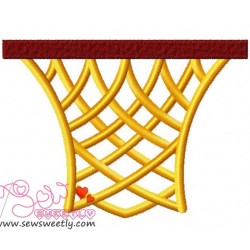 Basketball Net Embroidery Design Pattern-2