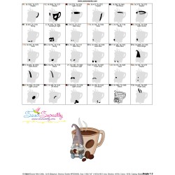 Gnome With Coffee-10 Embroidery Design Pattern-3