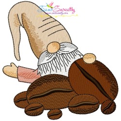 Gnomes With Coffee Embroidery Design Bundle-11