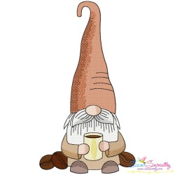 Gnomes With Coffee Embroidery Design Bundle-6