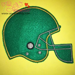 Football Helmet Applique Design Pattern-2
