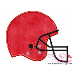 Football Helmet Applique Design Pattern-5