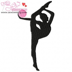 Rhythmic Gymnastics With Ball Embroidery Design Pattern-1