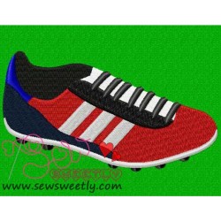Soccer Boot Embroidery Design Pattern-1