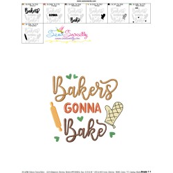 Bakers Gonna Bake Kitchen Lettering Embroidery Design Pattern-3