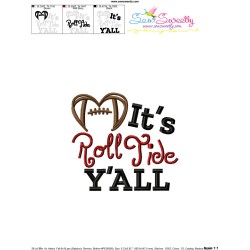 It's Roll Tide Y'all Football Embroidery Design Pattern-3