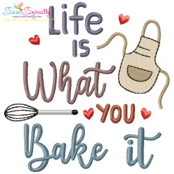 Kitchen And Baking Lettering Embroidery Design Bundle-5
