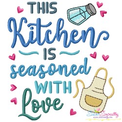 Kitchen And Baking Lettering Embroidery Design Bundle-11