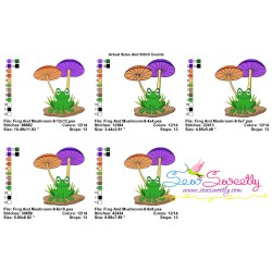 Frog And Mushroom-8 Embroidery Design Pattern-2