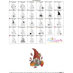 Fall Gnome-9 Embroidery Design Pattern-3