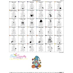 Fall Gnome-7 Embroidery Design Pattern-3