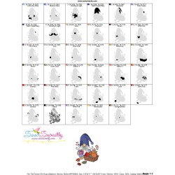 Fall Gnome-4 Embroidery Design Pattern-3