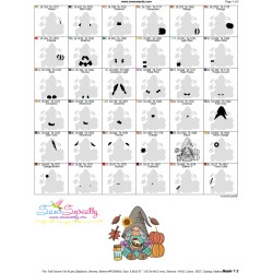 Fall Gnome-3 Embroidery Design Pattern-3
