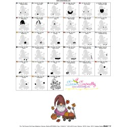Fall Gnome-2 Embroidery Design Pattern-3