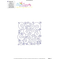 Swirl Quilt Block Embroidery Design Pattern-3