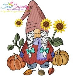 Fall Gnomes Embroidery Design Bundle-2