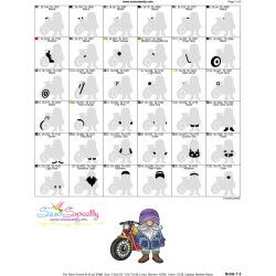 Biker Gnome Boy Sports Embroidery Design Pattern-3