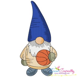Sports Gnomes Boy Embroidery Design Bundle-5