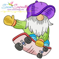 Sports Gnomes Boy Embroidery Design Bundle-8