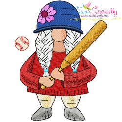 Sports Gnomes Girls Embroidery Design Bundle-3