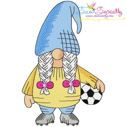 Sports Gnomes Girls Embroidery Design Bundle-9
