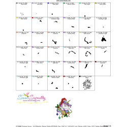Christmas Unicorn-10 Embroidery Design Pattern-3