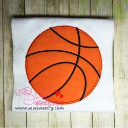 Basketball Applique Design Pattern-2