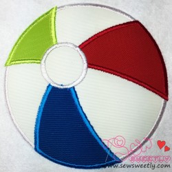 Beach Ball Applique Design Pattern-1