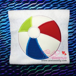 Beach Ball Applique Design Pattern-2