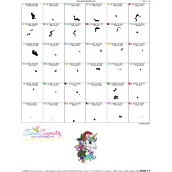 Christmas Unicorn-4 Embroidery Design Pattern-3