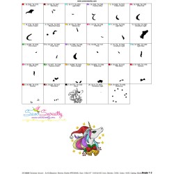 Christmas Unicorn-1 Embroidery Design Pattern-3