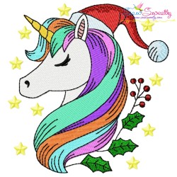 Christmas Unicorns-2 Embroidery Design Bundle-8