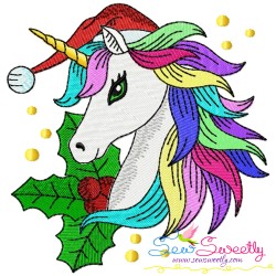 Christmas Unicorns-2 Embroidery Design Bundle-9