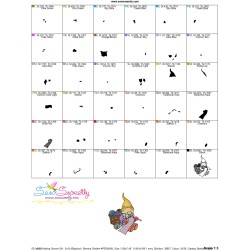 Knitting Gnome Girl-4 Winter Embroidery Design Pattern-3