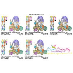 Knitting Gnome Boy-5 Winter Embroidery Design Pattern-2