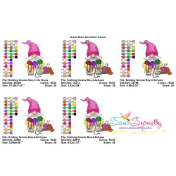 Knitting Gnome Boy-3 Winter Embroidery Design Pattern-2