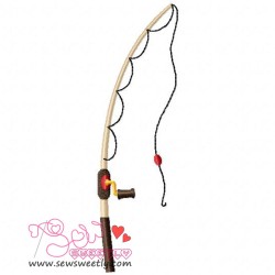 Fishing Rod Embroidery Design Pattern-3