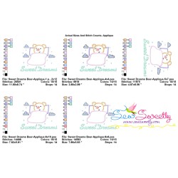 Sweet Dreams Bear Lettering Applique Design Pattern-2