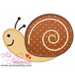 Forest Friends Snail Applique Design Pattern-1