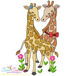 Just Married Valentine Animals Embroidery Design Bundle-7